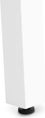 Tavolo In Alluminio Quadrato Da Esterno 145x100-145 Cm Bianco