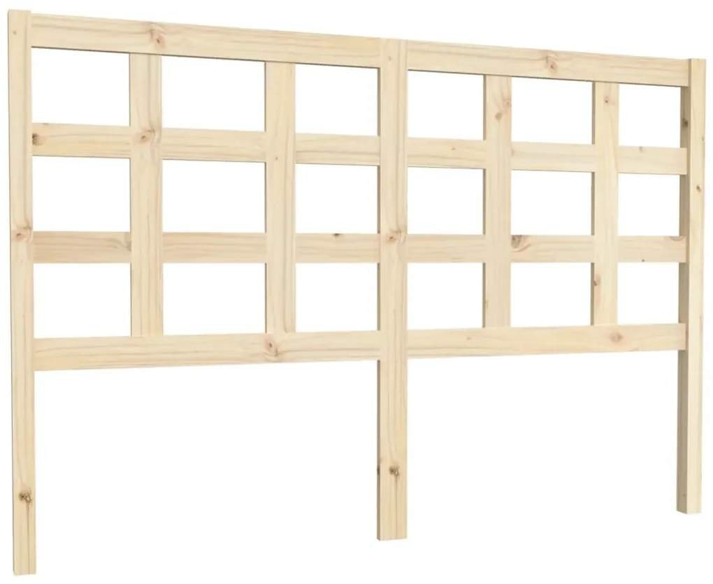 Testiera per letto 145,5x4x100 cm in legno massello di pino