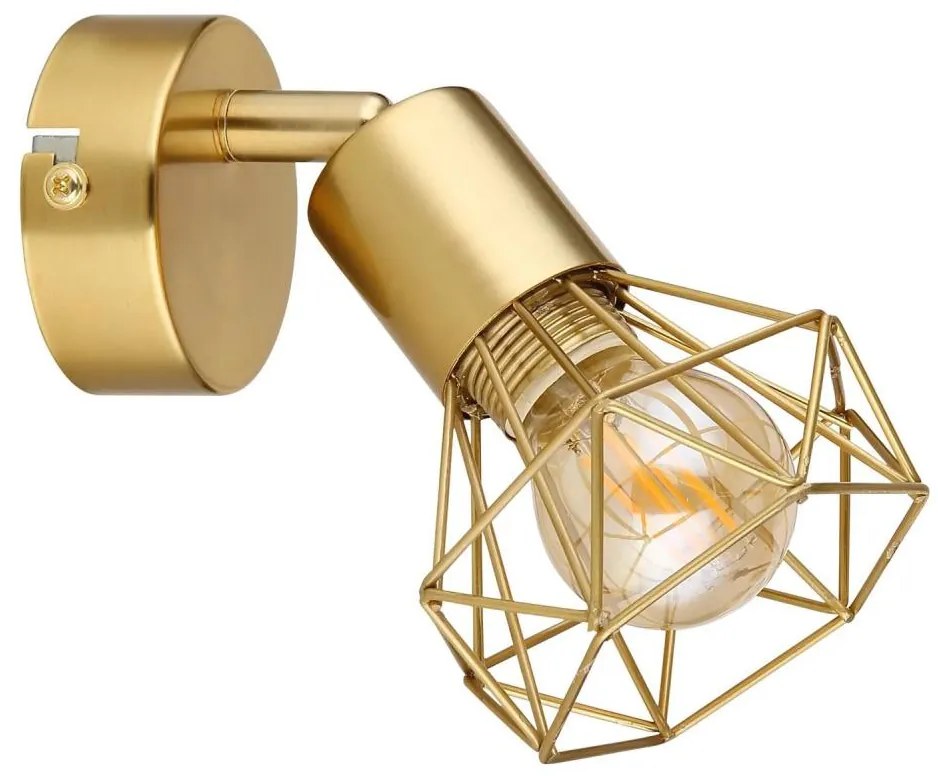 Globo 54802GB-1 - Faretto da parete XARA I 1xE14/40W/230V oro