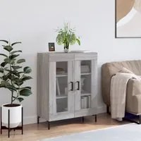 Credenza Grigio Sonoma 69,5x34x90 cm in Legno Multistrato 827794