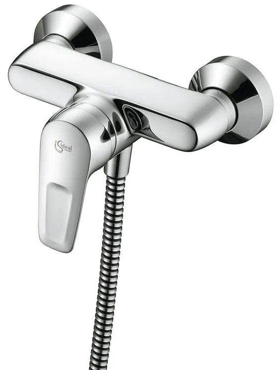 Rubinetto per doccia getto laminare cristallino a 2 manopole Ceramix Blue cromo lucido IDEAL STANDARD