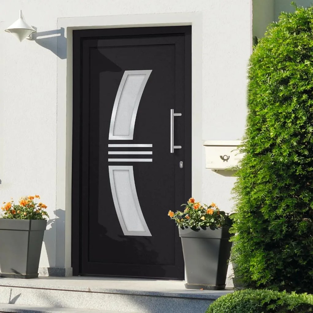 Porta Di Ingresso Antracite 108x208 Cm /