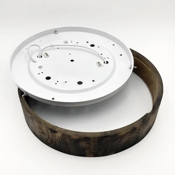 Lampada a soffitto OAK SMOKY 2xE27/15W/230V Ø37,5 cm rovere marrone scuro