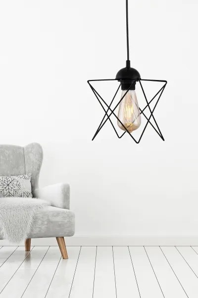 Lampadario su corda 1xE27/60W/230V