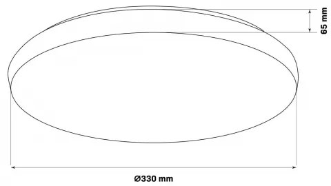 Plafoniera LED da bagno PIRIUS LED/17W/230V diametro 33 cm IP44