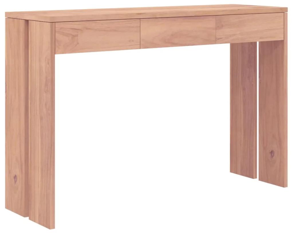 Tavolo consolle 110x35x75 cm in legno massello di teak
