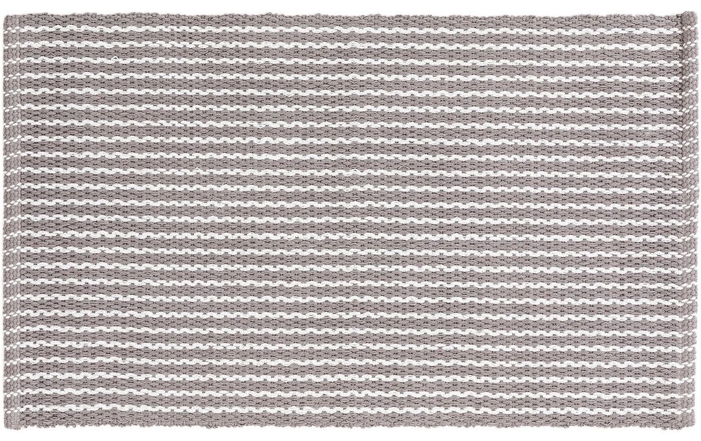 benuta Nest Tappeto da bagno Bono Grigio/Bianco 60x100 cm - Tappeto design moderno soggiorno