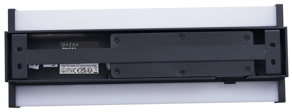 Lampada da Parete Moderna Nera 30cm Inclusa LED CCT IP54 - Vanya