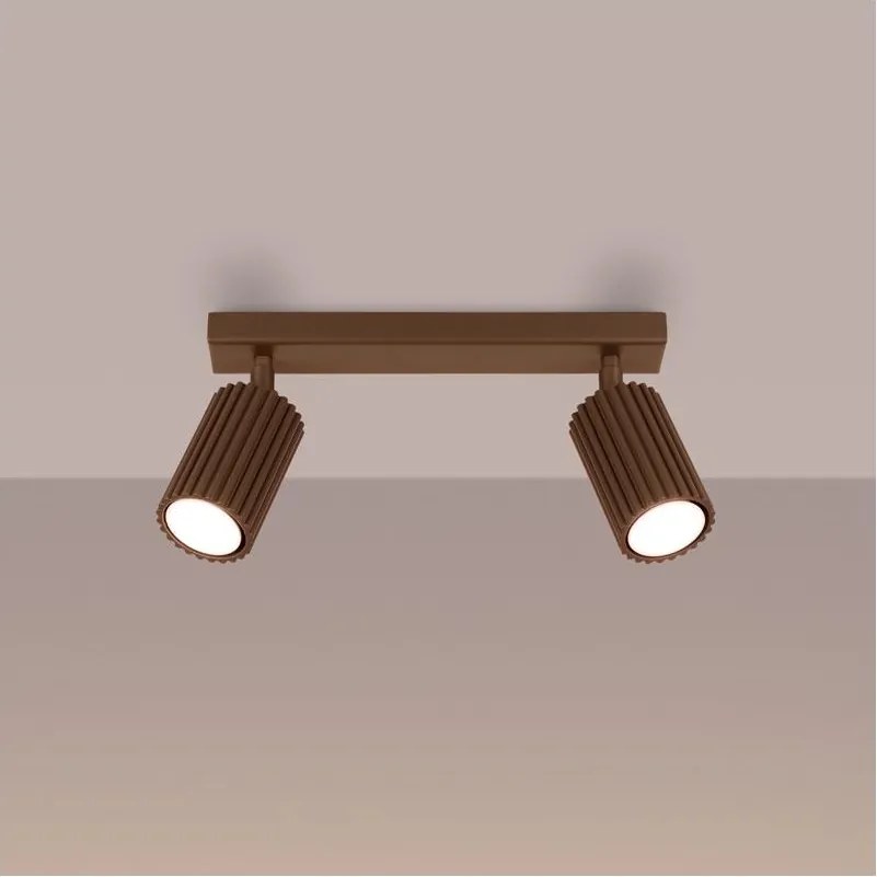 Brilagi - Faretto LED CRESTO 2xGU10/10W/230V marrone