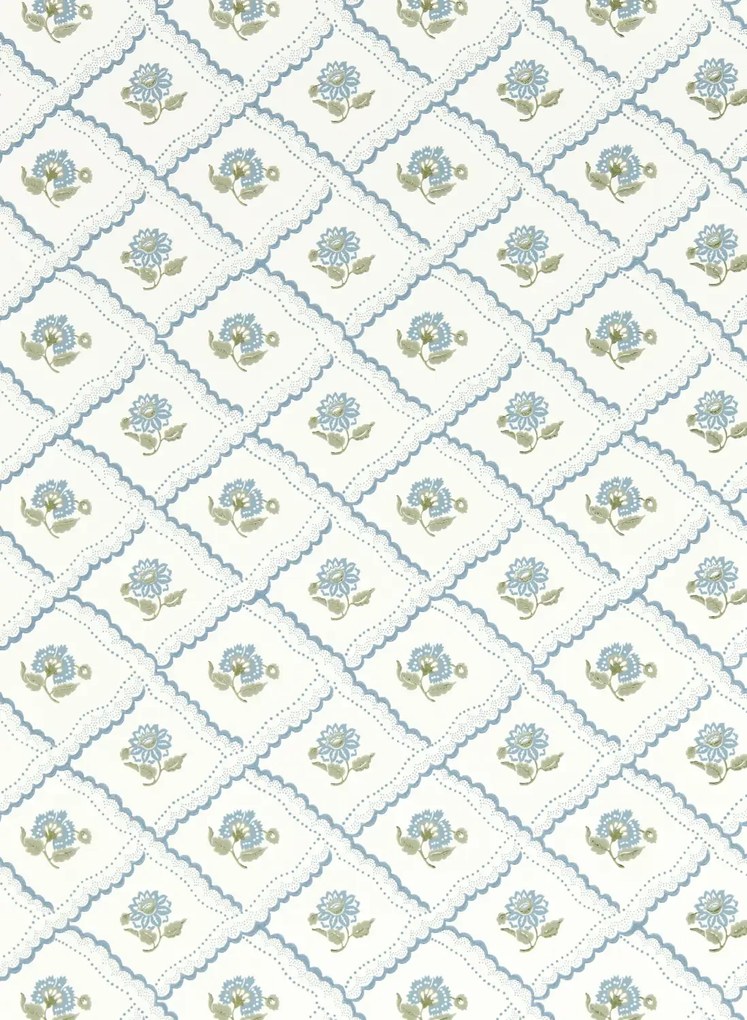 Sanderson Carta da parati Fairdown - Wedgwood/ Willow