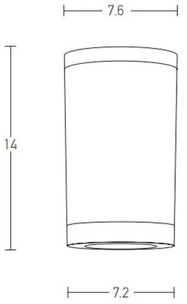 Zambelis E309 - Luce Spot da esterno 1xGU10/7W/230V IP54 nero