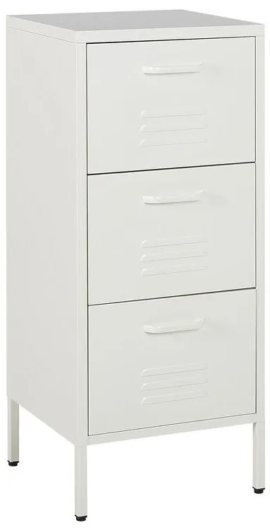Armadio da ufficio metallo bianco 43 x 40 cm WOSTOK Beliani