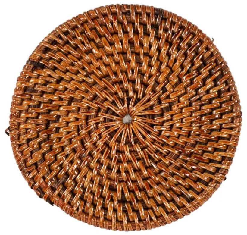 Set di sottobicchieri marroni in rattan 6 pz – Tiseco Home Studio