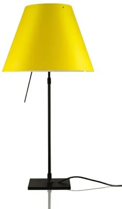 Costanza Lampada da Tavolo con Dimmer Nero/Smart Yellow - Luceplan