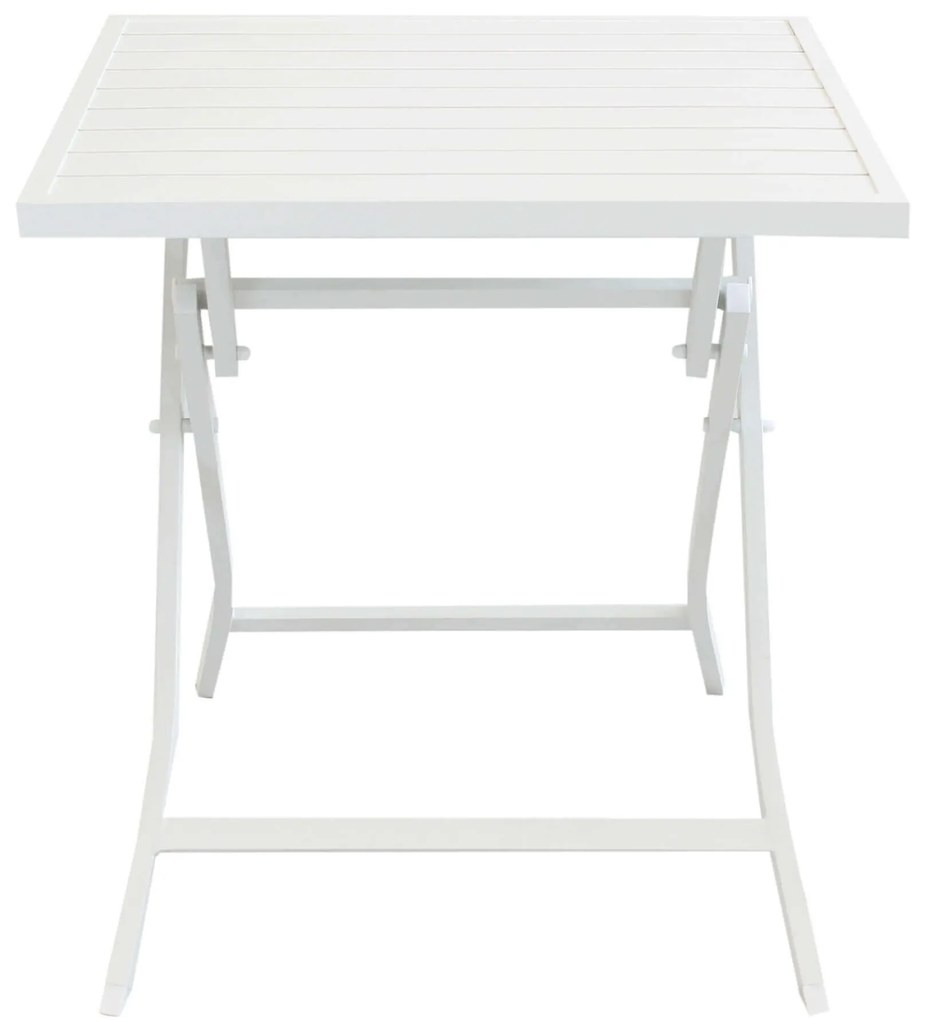 ABELUS - set tavolo in alluminio cm 70 x 70 x 73 h con 2 sedie Gaja