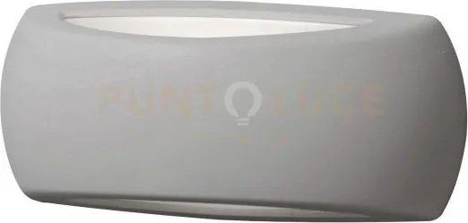 Alassio applique 1 luce attacco e27 biemissione grigio ip66 confezi...