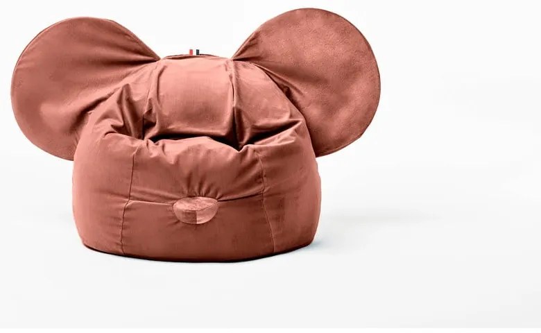 Borsa da divano per bambini in velluto rosso Ears - The Brooklyn Kids