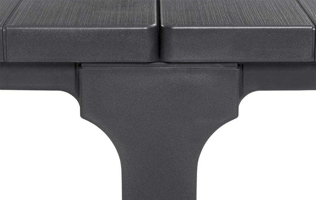 Tavolo Doppio da Giardino 295x90x74,5 cm in Resina Keter Kulie Double Antracite...