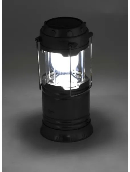 LED Lampada solare portatile LED/1200mAh nera