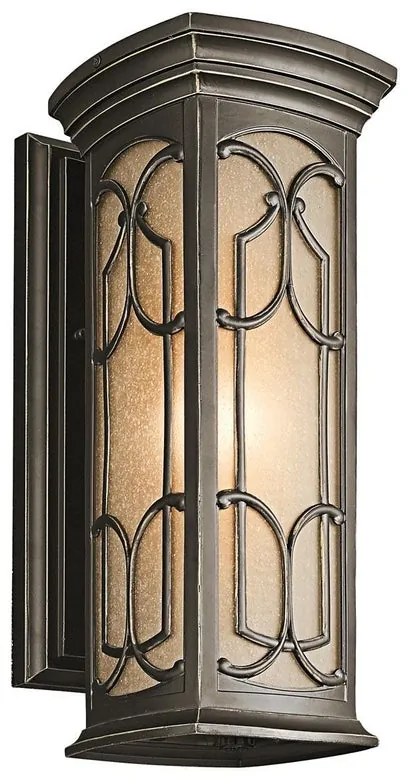 Applique classico chic da esterno KL-FRANCEASI-M bronzo IP44 1X E27 ELSTEAD