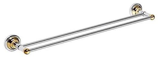 Porta asciugamani 66,5x6,5 cm argento/oro