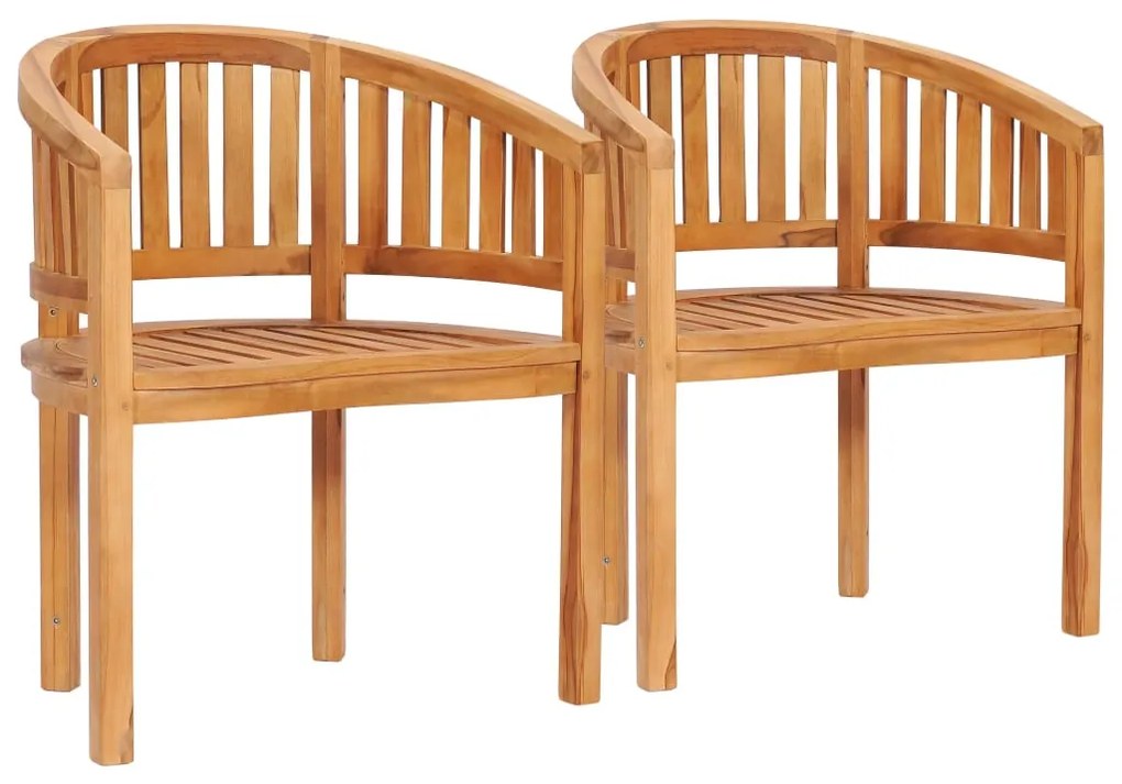 Set salotto da giardino 5 pz design curvo in massello di teak