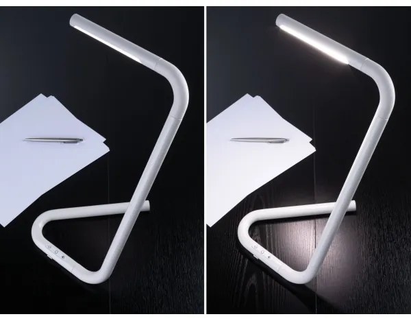 Paulmann 95423 - Lampada da tavolo LED/4,5W touch dimmerabile FLEXLINK 5V/USB bianca