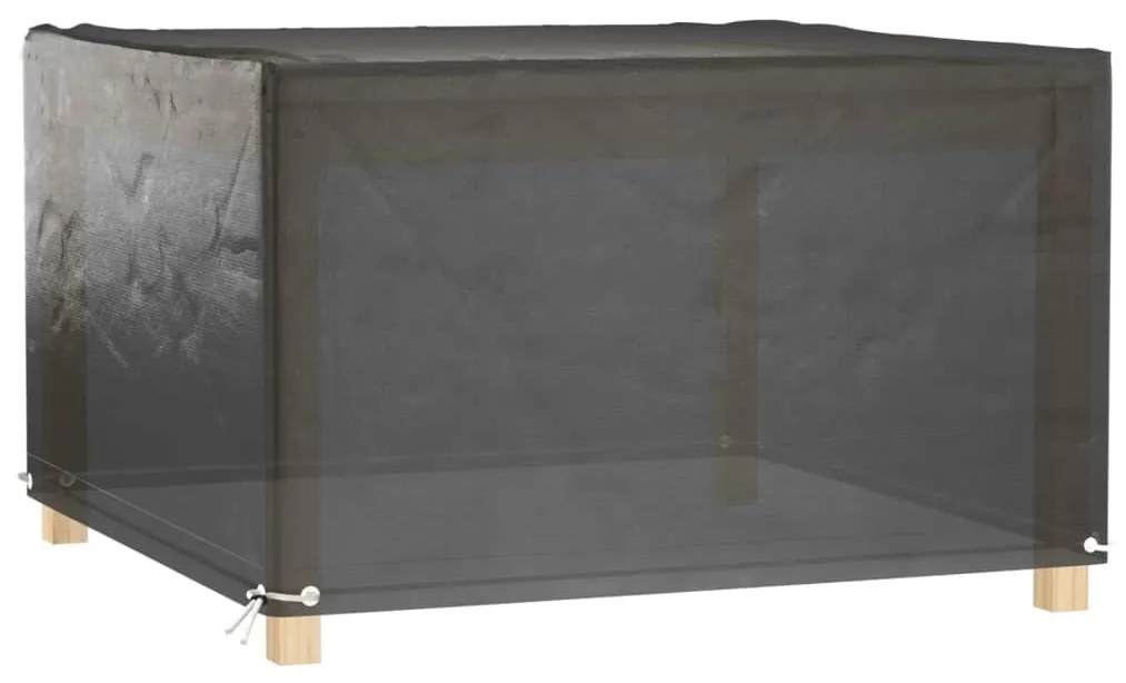 Coperture mobili giardino 2pz 8 occhielli 132x132x80cm quadrate