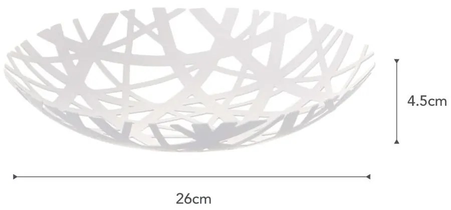 Fruttiera bianca , ø 26 cm Tower - YAMAZAKI