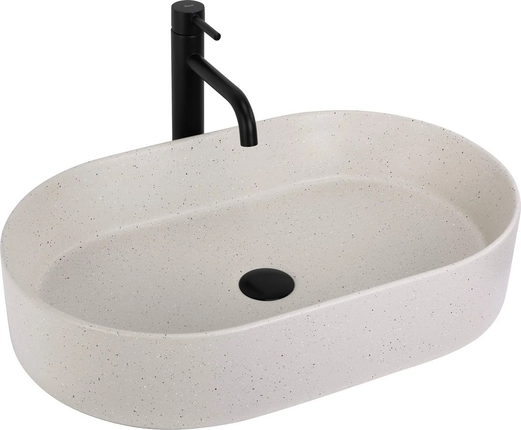 Lavabo da appoggio Rea Nadia 60 Sandy
