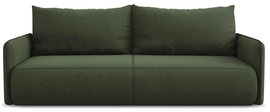 Divano verde allungabile/con contenitore 216 cm Nanea – Makamii