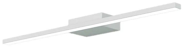 Applique Moderna Line Metallo Bianco Diffusore Acrilico Bianco Led 6W Nat 50Cm