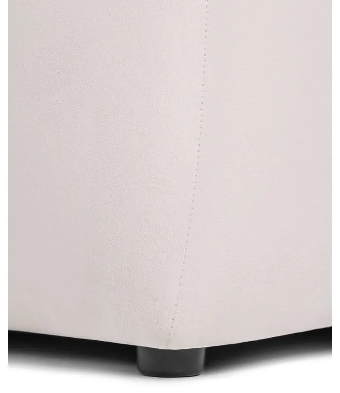 Divano color crema con rivestimento in velluto 225 cm Cube – Bonami Selection