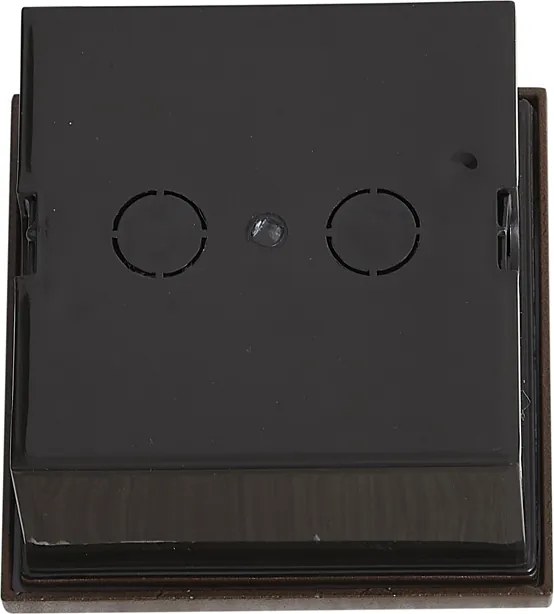 Lampada da parete moderna marrone ruggine quadrata con LED IP54 - Gem