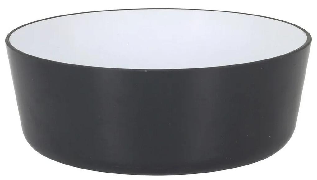 Ciotola Bianco/Nero Melammina 16,5 x 6,5 cm 800 ml