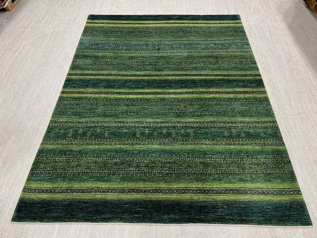 Loribaft Tappeto 250 x 330 Verde (Iran) Annodato A Mano