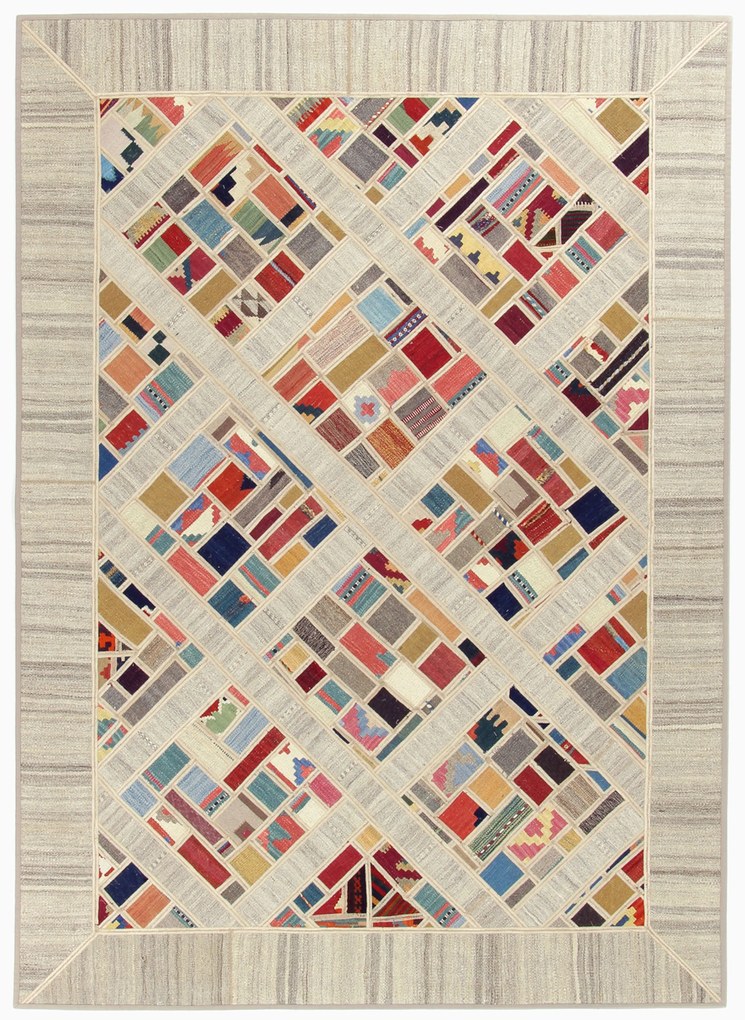 Kilim Tappeto 240x170 (Iran) Tessuto A Mano
