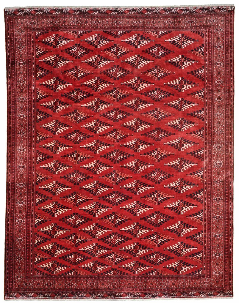 Turkmen Tappeto persiano 230 x 300 Rosso (Iran) Annodato A Mano