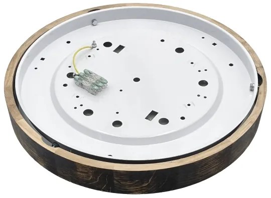 Brilagi - Plafoniera CARVALHO SMOKEY 3xE27/60W/230V rovere Ø 47,5 cm