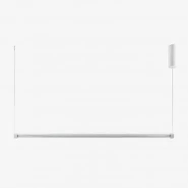 Plafoniera Lineare A Led In Metallo (120 Cm) Cornelia Bianco - Sklum