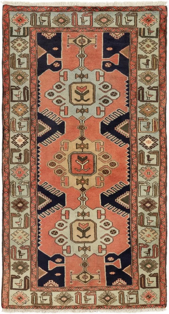 Persian Tappeto 100x190 (Iran) Annodato A Mano