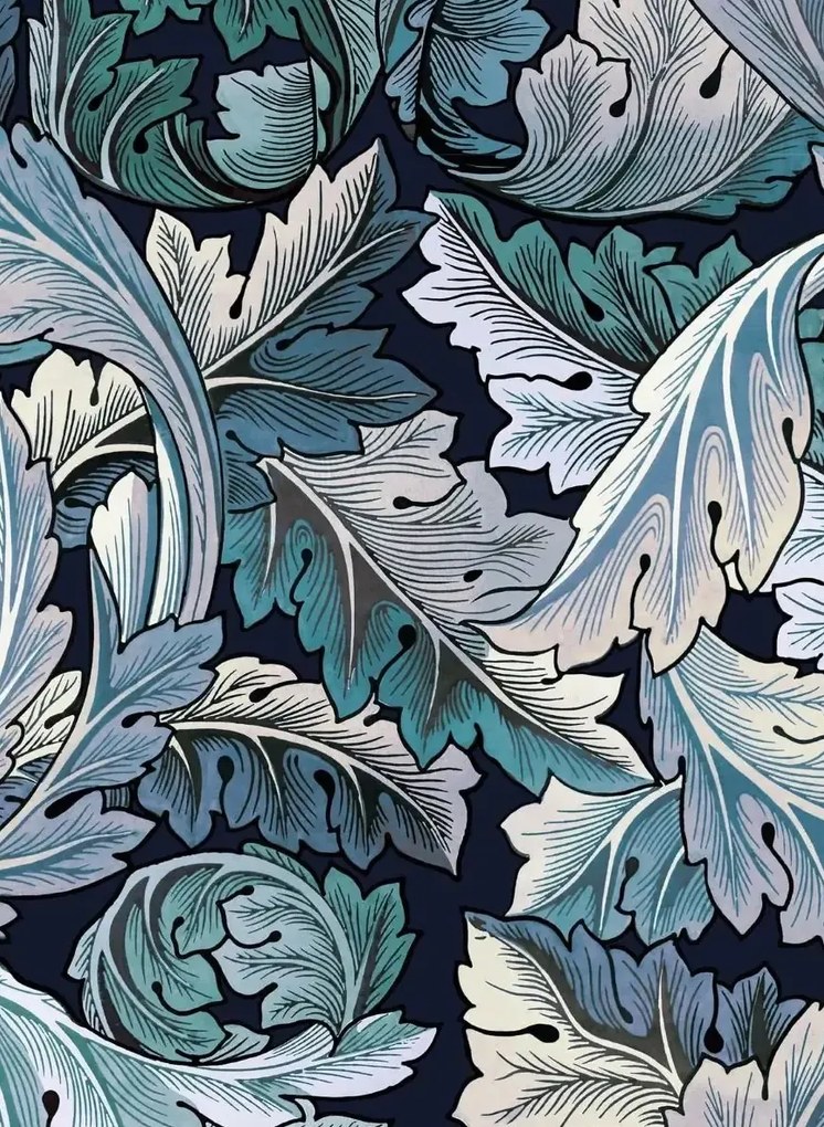 House of Hackney Carta da parati Acanthus - Aegean Blue/ Midnight