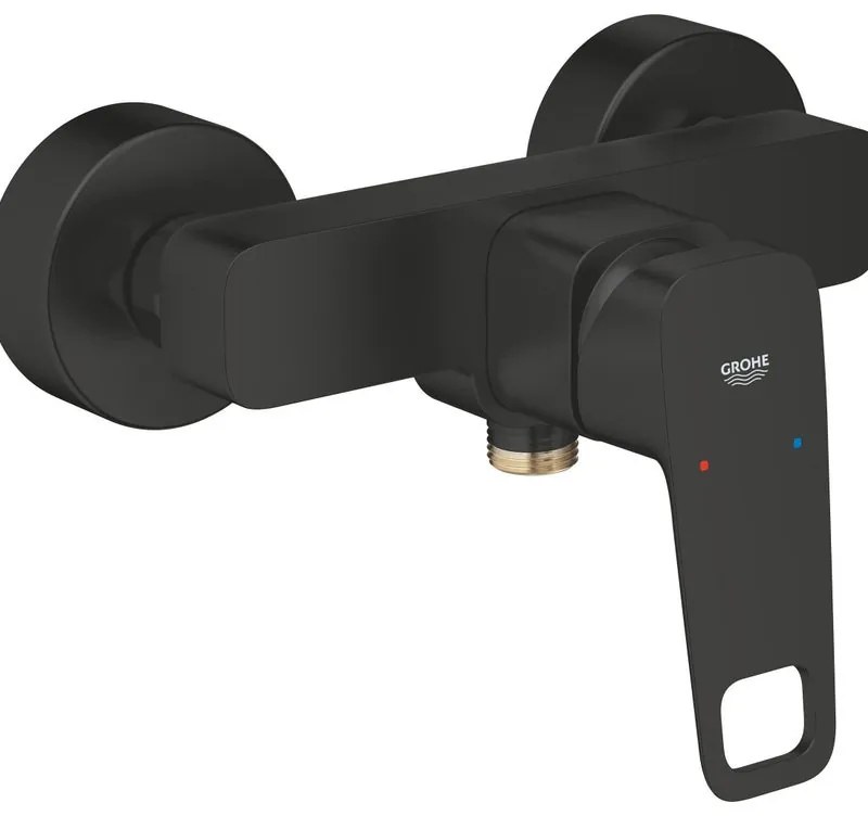 Rubinetto per doccia getto aerato monocomando Clova Pulse nero opaco GROHE