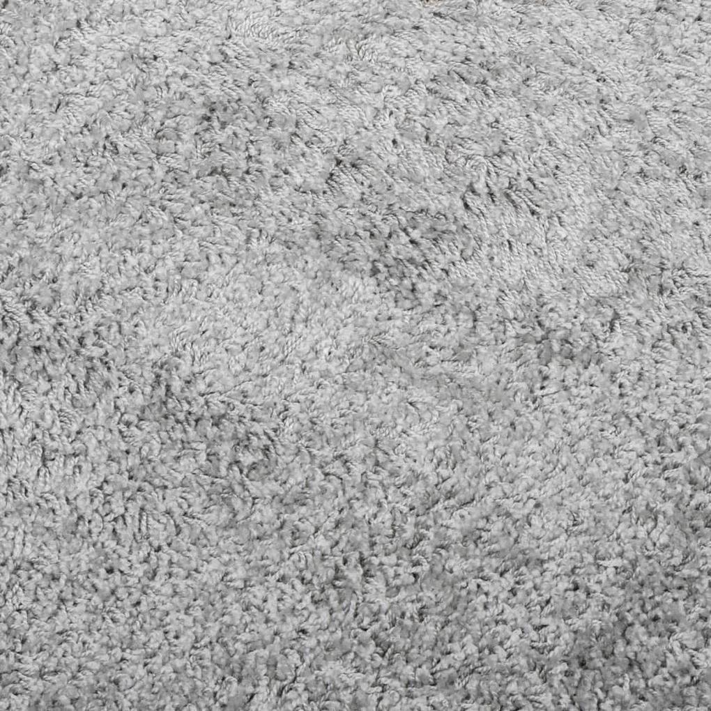 Tappeto Shaggy a Pelo Lungo Moderno Grigio 240x340 cm