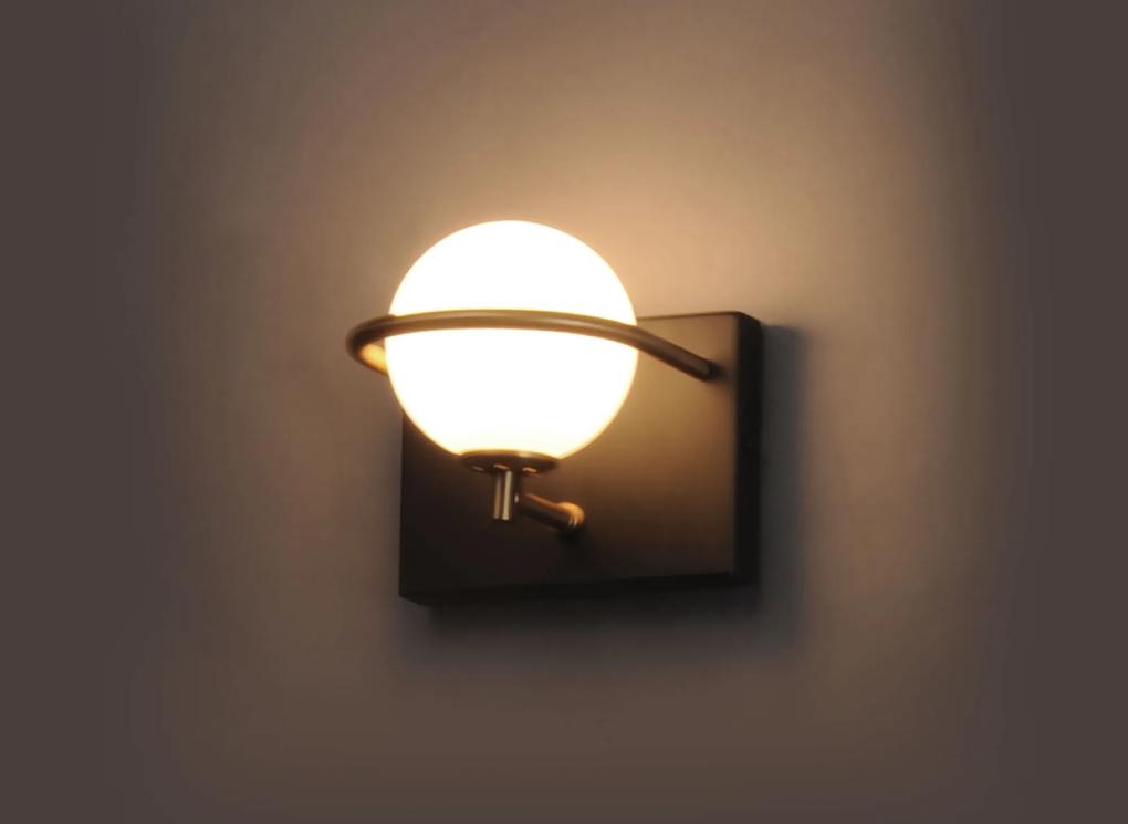 Lampada da parete APP1300-1W Black Gold