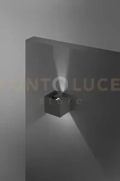 Shadow applique in alluminio antracite opaco led 12w 3000k cri?90 2...