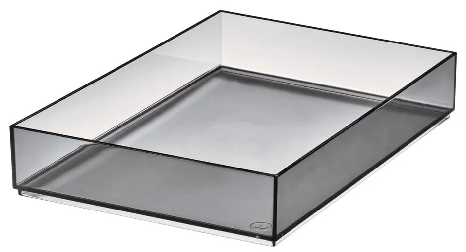 Organizzatore da bagno nero opaco per cosmetici in plastica riciclata - iDesign