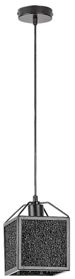 Rabalux 72217 - Lampadario a sospensione con filo SAMILO 1xE27/40W/230V nero