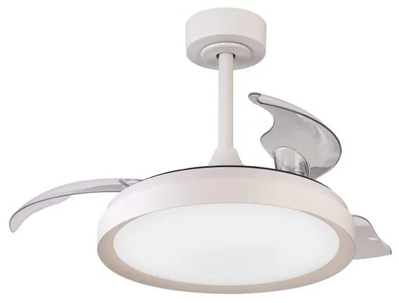 Ventilatore da soffitto Mistral Mini bianco, Ø 43 cm, CCT, dimmerabile, MANTRA IP20