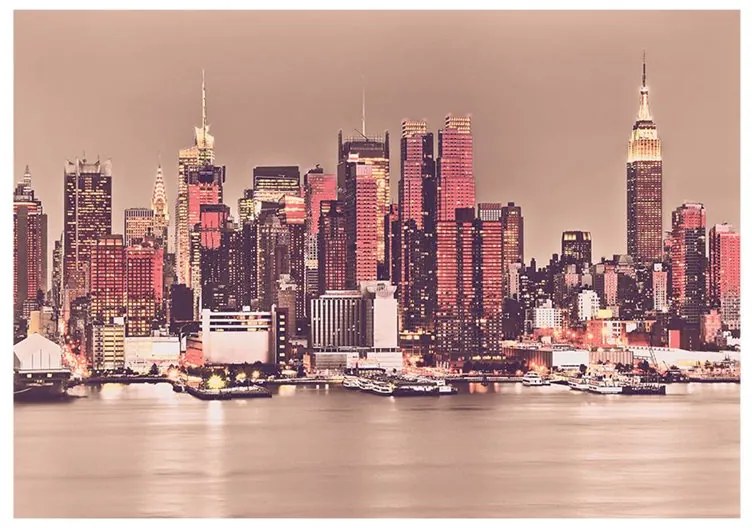 Fotomurale  NY  Midtown Manhattan Skyline  Colore Giallo, Dimensioni e Misure 200x140